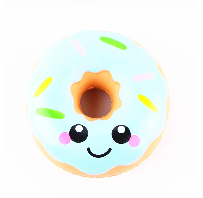 Мягкие симпатичные цветные пончики Mskwee мягкий медленно Восстанавливающий форму кулон ремешки для телефона эластичные сжимаемые детские игрушки новый год Рождество дети