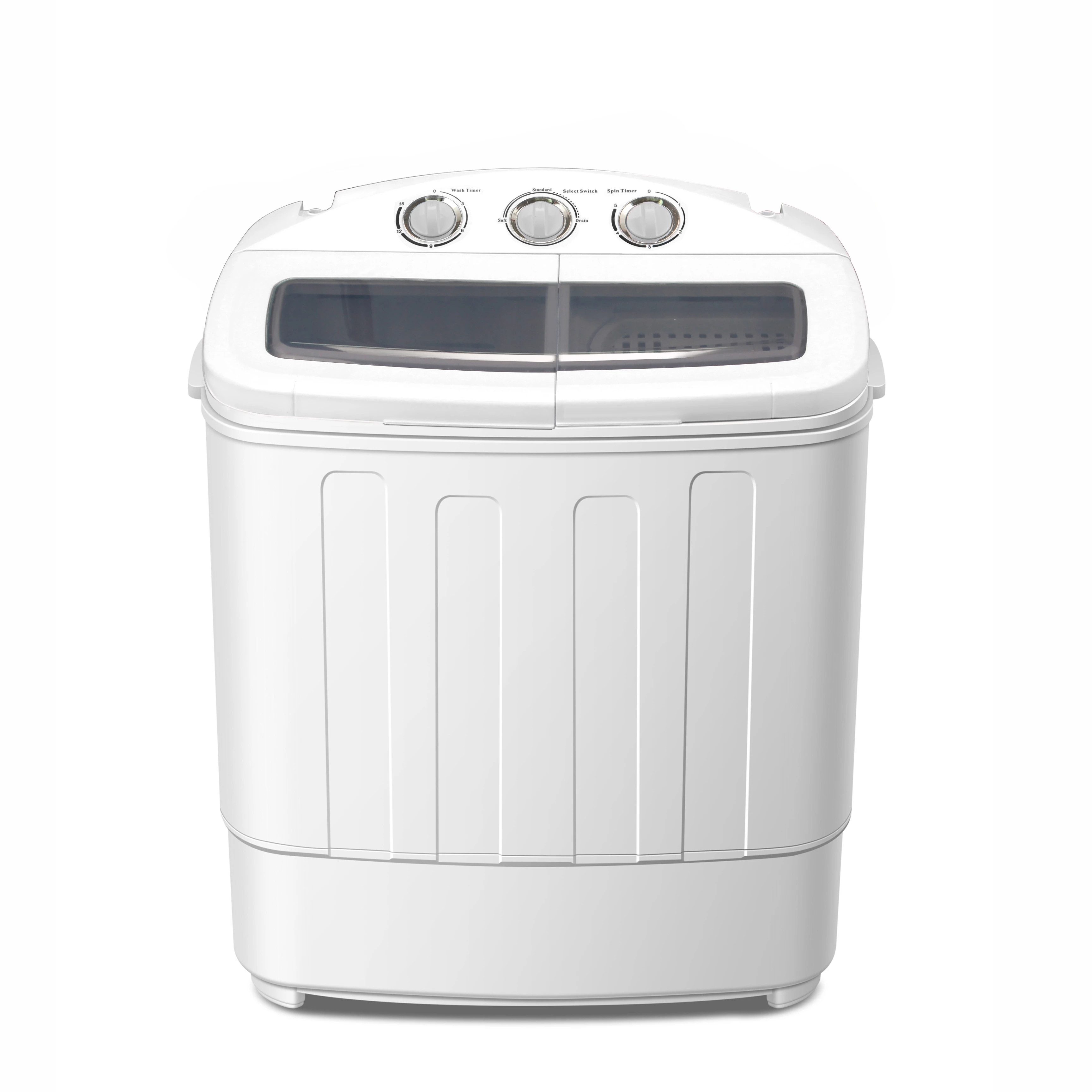 twin tub mini front loading washing machine with spin dry