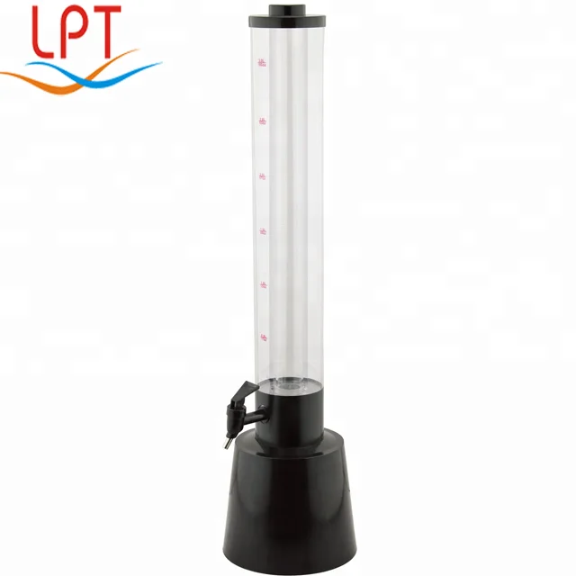 Promotional Draft Beer Tower With Ice Tube Cooling,3l Ice Tube Beer Tower/beer Dispenser