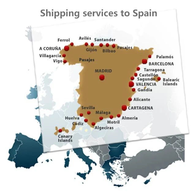 door to door sea shipping company from China to Spain logistics Sinotrans shipping agent