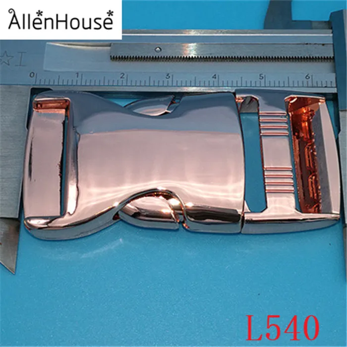 luxury Colorful rose gold 25mm big side release buckle, breakaway buckle zinc alloy clasp for paracord bracelet