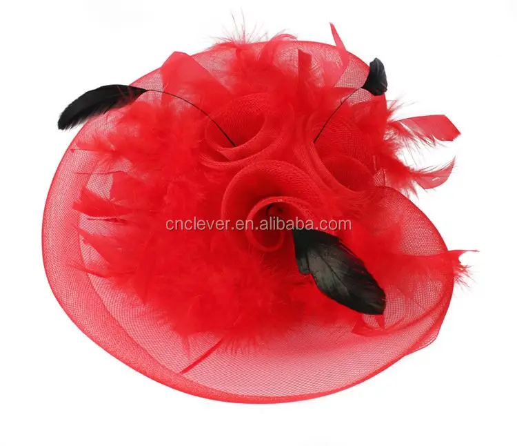 Ladies Bridal Party Hats Fascinator Sinamay Hats For Party,Fashion Women Party Feather Fascinator Hat