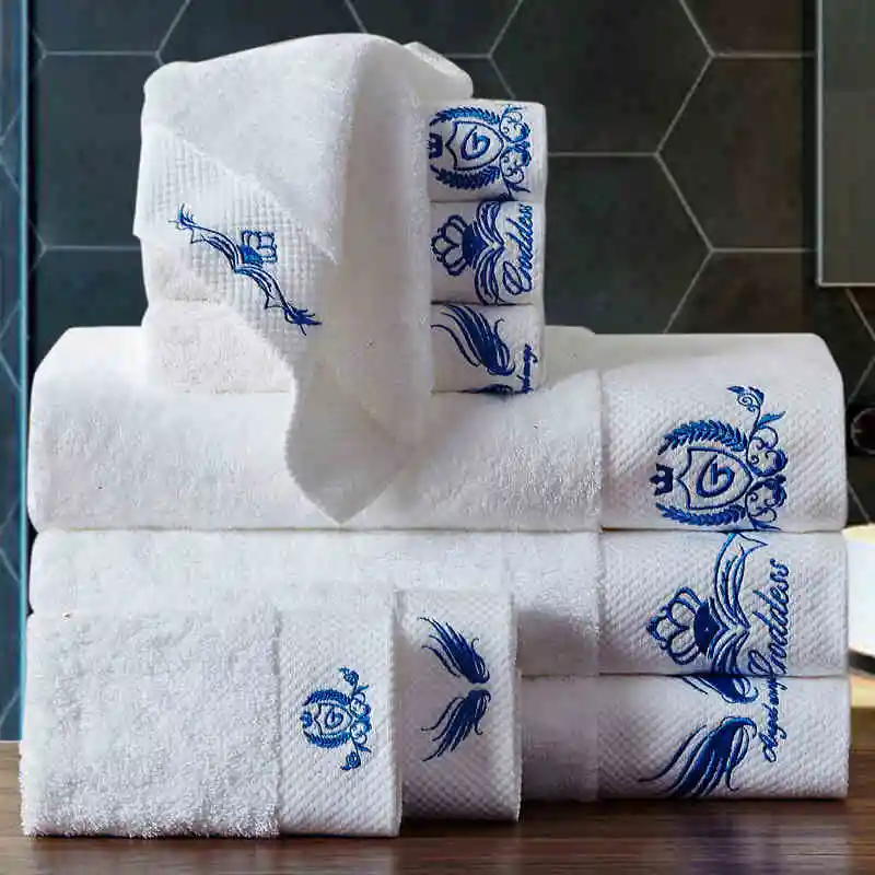 Wholesale Custom Egyptian 100% Cotton Christmas Bath Towel Set