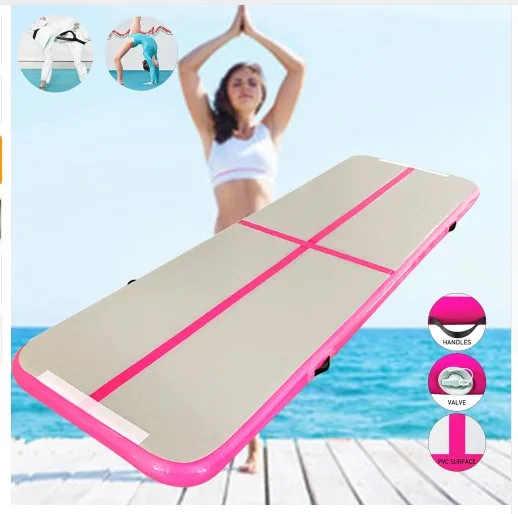 10x2x0.2m DWF AT-001-04 Water Floating Inflatable Gym Home Air Track for Sale Tumble Track Tumbling Mat for Gymnastics Training