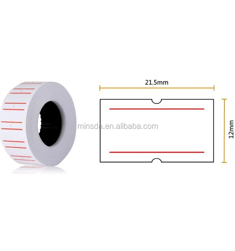 Minsda Paper Price Label Stickers Price Tag Gun Lableller Color Price Stickers