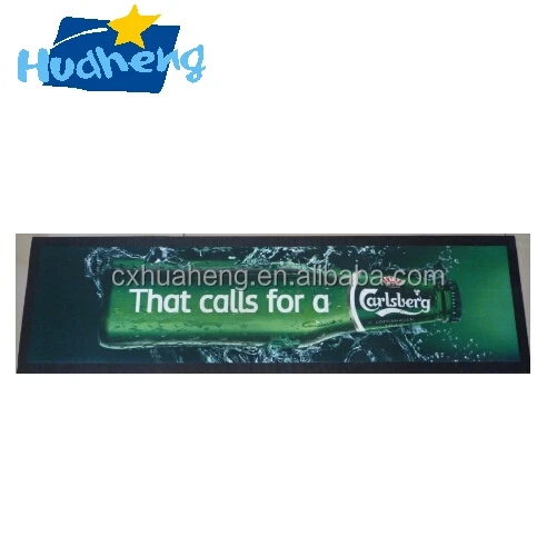 Customized Full Color Printing Rubber bar mat