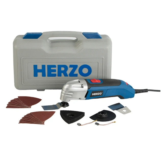 HERZO Power Tools Electric Oscillating Multitool 2.5A Variable Speed Multi-Master Oscillating Tool Powerful Electricity Source