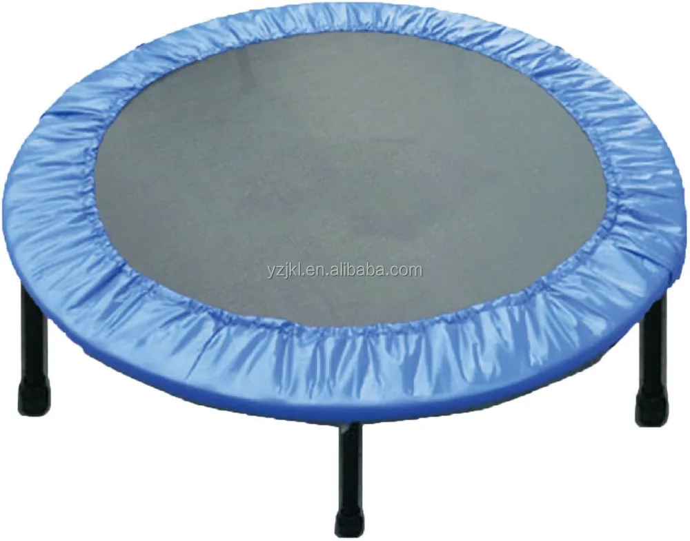 Маленький четырехсторонний складной синий батут для упражнений 40 дюймов с сумкой для переноски для фитнеса взрослых