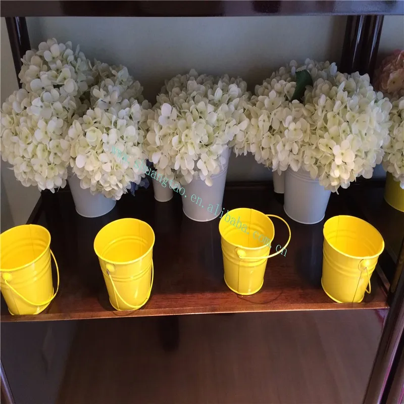 colorful mini buckets pails decorative for garden or home