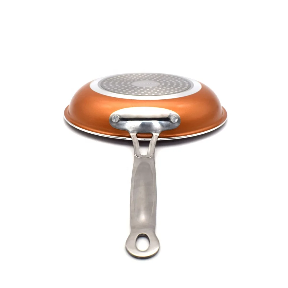 Sweettreats Aluminium Fry Pan Non Stick Copper with Ceramic 8 Inches Oven Non-stick Frying Pans & Skillets Aluminum Alloy 20cm