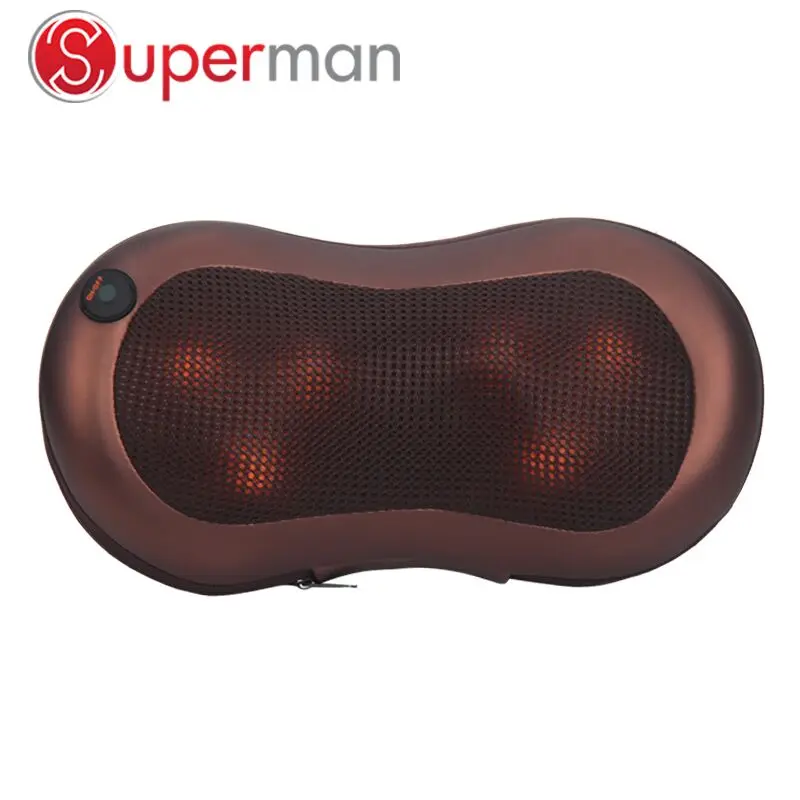 wholesale eight rollers shiatsu 3d neck massager car home massage cushion neck shoulder waist massage