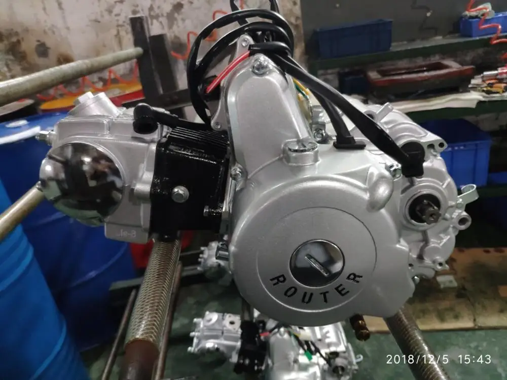 110cc мотоцикл моторный одиночно цилиндровый 4-тактный с воздушным охлаждением мощностью двигателя с задним ходом двигателя в сборе для ATV пит велосипеды для езды по бездорожью