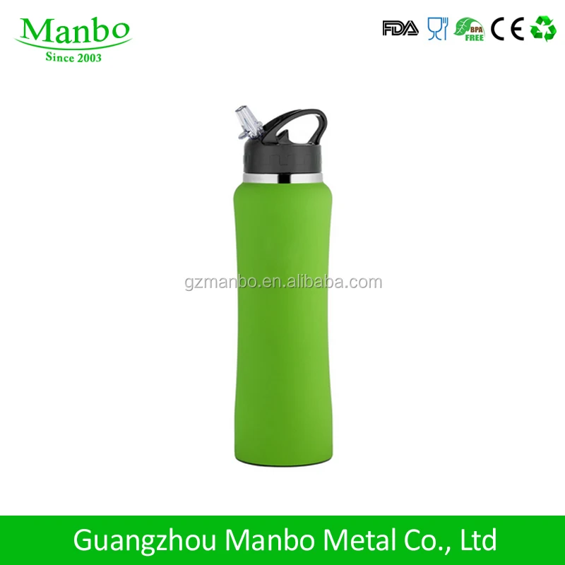 High Quality 25oz Stainless Steel Insulated Water Bottle With Flip Top Straw Cap