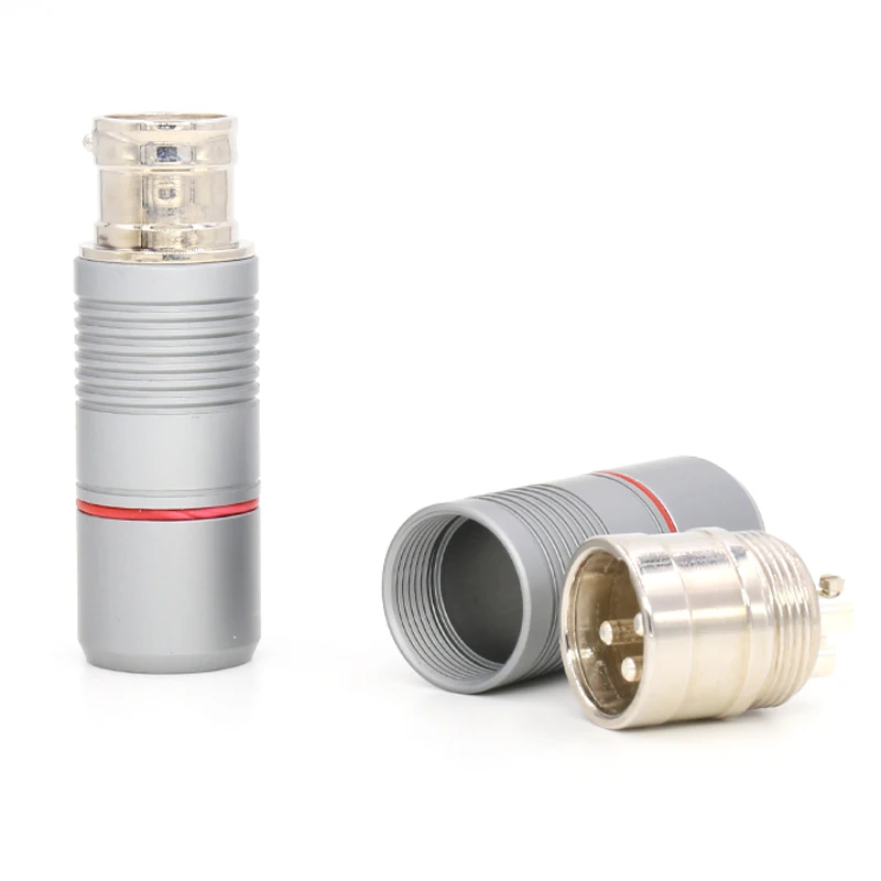 High performance pairs Pure Copper silver Plated XLR connectors manufacturer 3pin male female cable plug