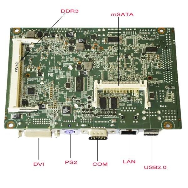 9-30V Промышленная материнская плата с PCI-E PCM3-N270