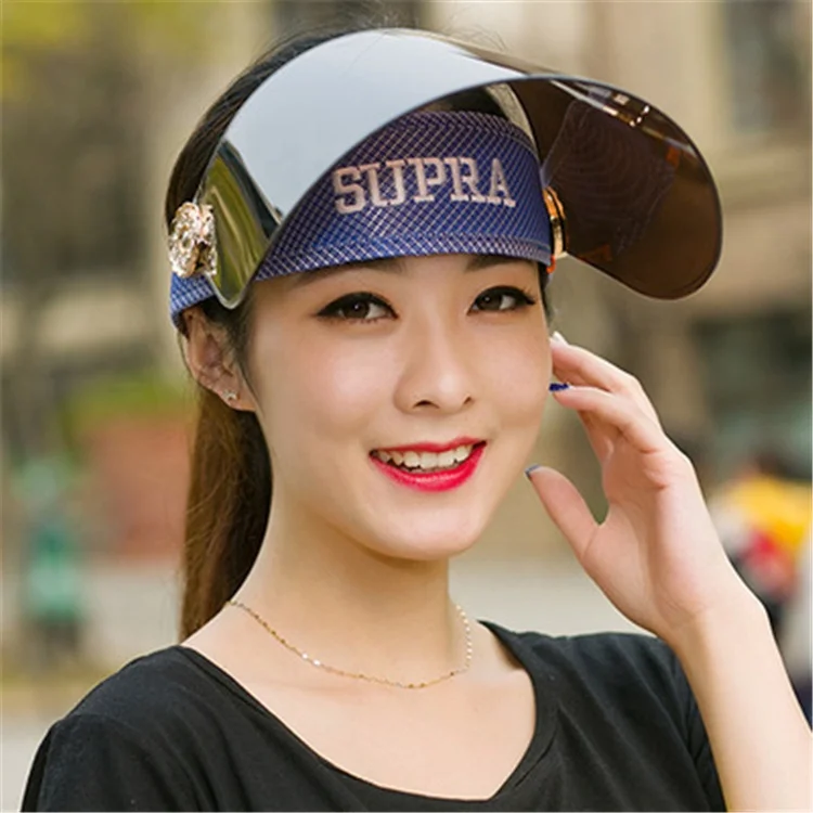 Оптовая продажа, летняя женская велосипедная Кепка с защитой от УФ-лучей, прозрачная пластиковая Кепка с козырьком