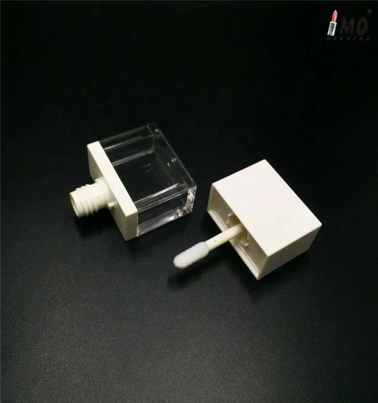 2019 new arrival 6ml square clear lip gloss tube fashion hot sale lip gloss container