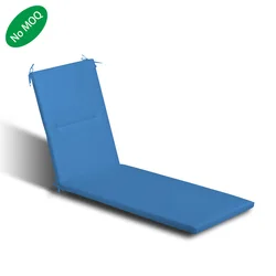 High Quality Geometric Design Waterproof Outdoor Sunbed Chaise Lounge Cushion