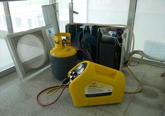 CM-R32 R1234YF/R32 Oil-free compressor  portable refrigerant recovery machine