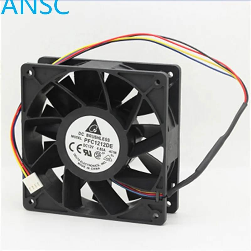 Cheap 4Pin 12*12*3.8cm 4.80A DC12V Cooling Fan PFC1212DE