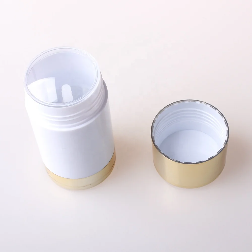 75ml clear plastic round gel deodorant stick container packaging
