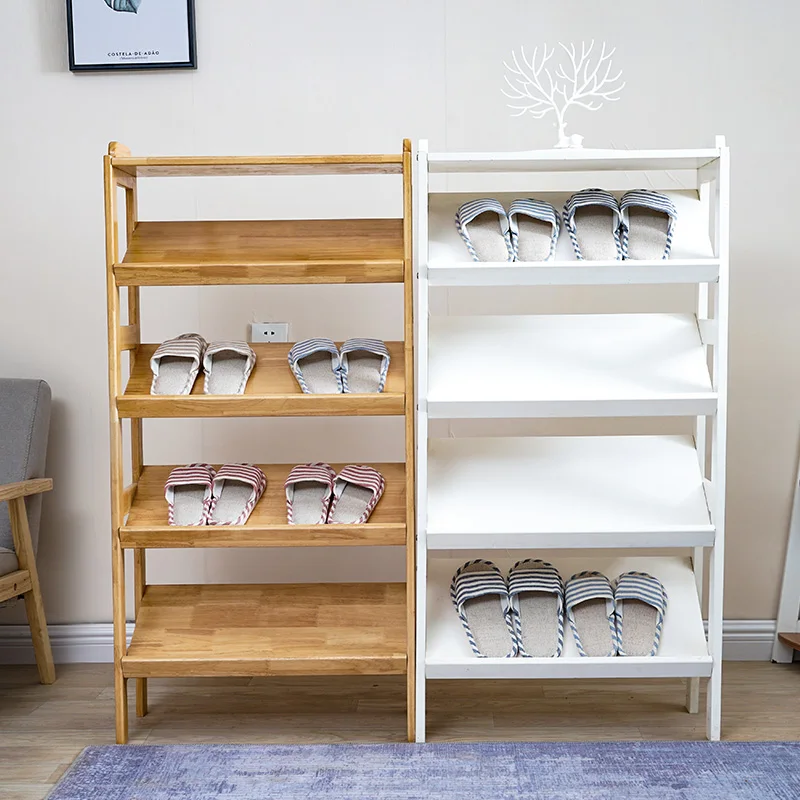 Best selling modern design 4-layer shoe rack wooden shoe rack cabinet