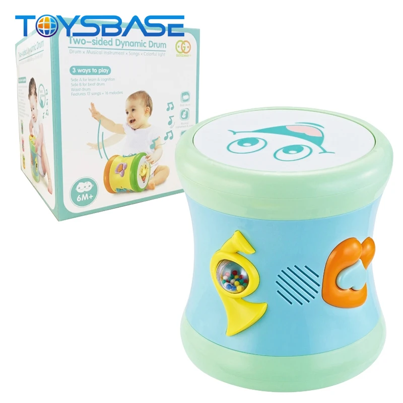 
Two-Sided Dynamic Baby Rolling Beat Toy Music Drum 
