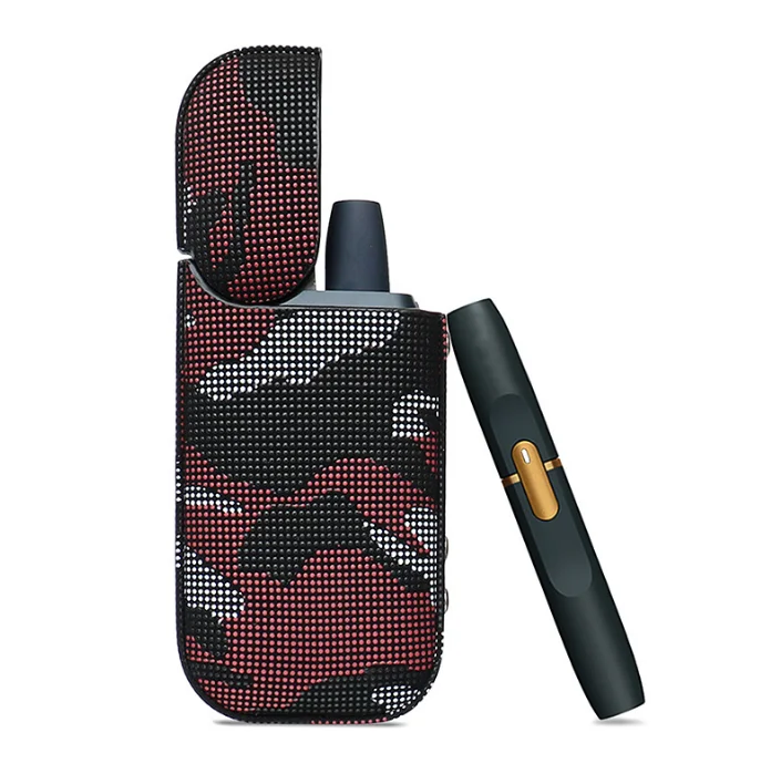 
2020 Fashion e cigarette camouflage pattern cover Pouch PU Cases for use with iqos 24 plus 