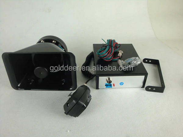 Электронная Сирена 12 в 100 Вт для экстренных машин скорой помощи с динамиком (PA300)