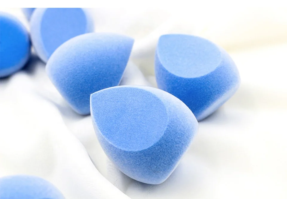 Melason Powder Puff Aircushion Puff Makeup Remove Latex Free Microfiber Velvet Cosmetic Flocked Makeup Sponge For BB Cream