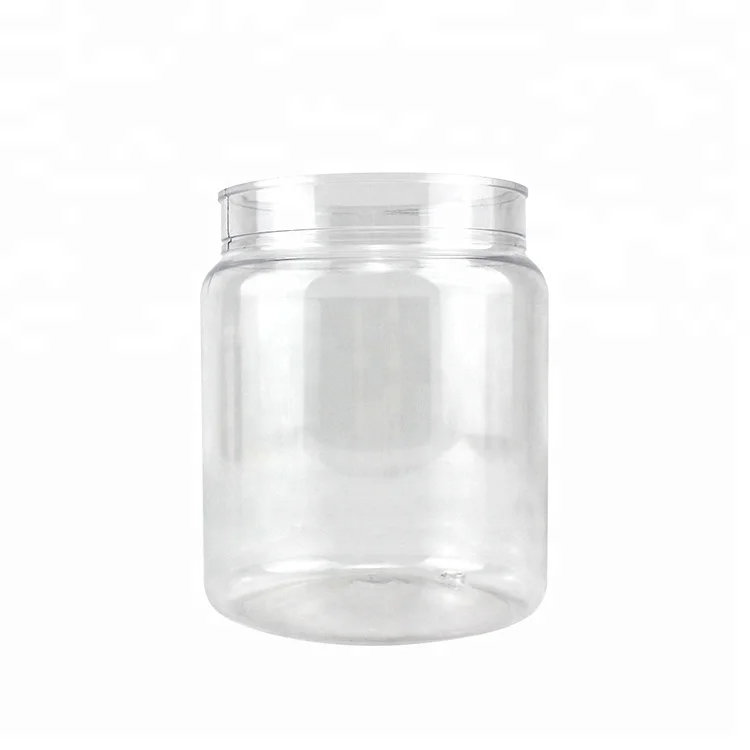 OEM Storage Bottles & Jars Large Luxury Candy Jar Fancy 500ml Kitchen Food PET Kitchen Containers Round Plastic Party Availalble
