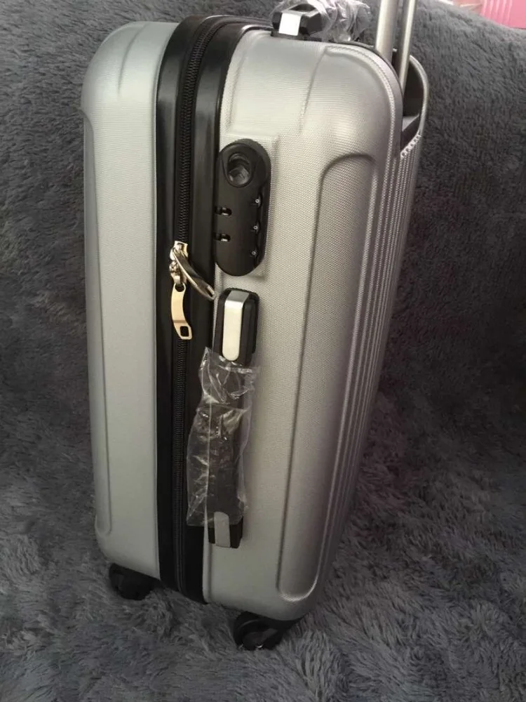 Factory Direct Supply Hot-Sell Iron Aluminum Trolley ABS PC LUGGAGE with 4 Airport Wheels