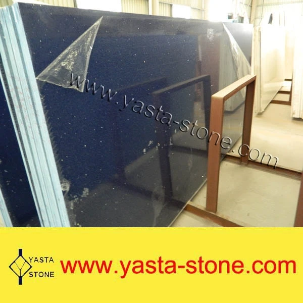 Glitter Quartz Flooring Blue Quartz Mirror Fleck Tiles