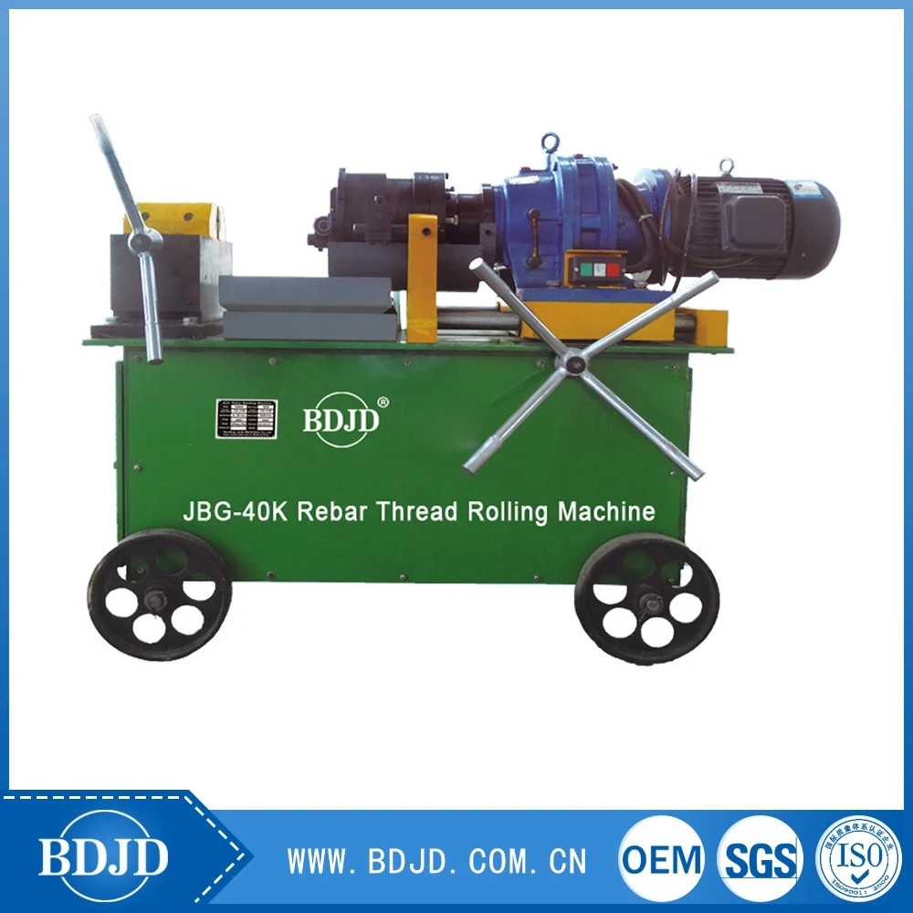Adding length of reinforcement thread rolling machines Automatic thread rolling