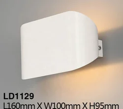 High Bright Top Level Steel Alabaster Reading Room Minimalist Round LED Wall Light Fitting