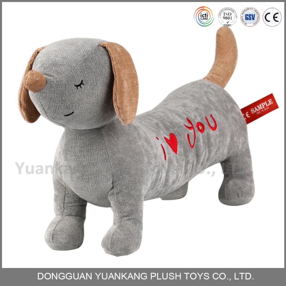 Factory Direct Wholesale Customize Plush Stuffed Toy Dachshund Dog Plush Animal Toy