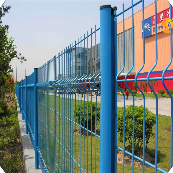 Высокий уровень безопасности ограждения 3D изгиб сварной забор сетка забора завода