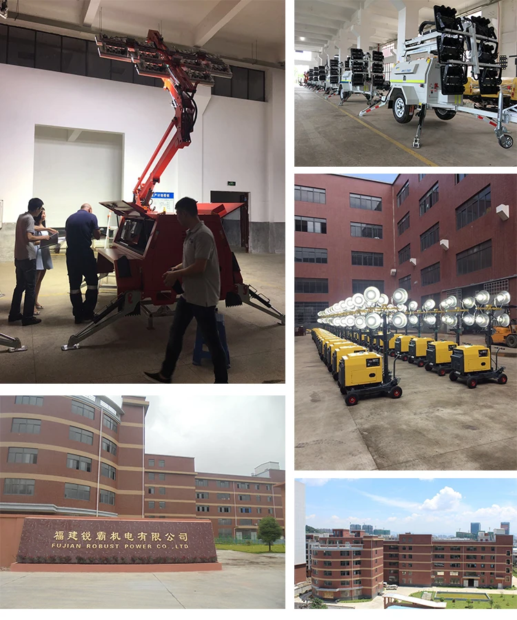 600W Solar Panel Industrial Roof-Mounted Light Tower
