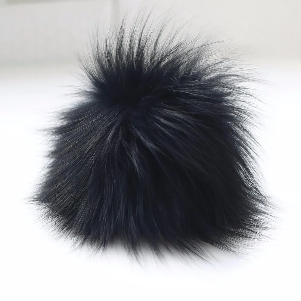 decorations balls raccoon fur ball detachable bag accessories  Real fluffy fox fur pompoms