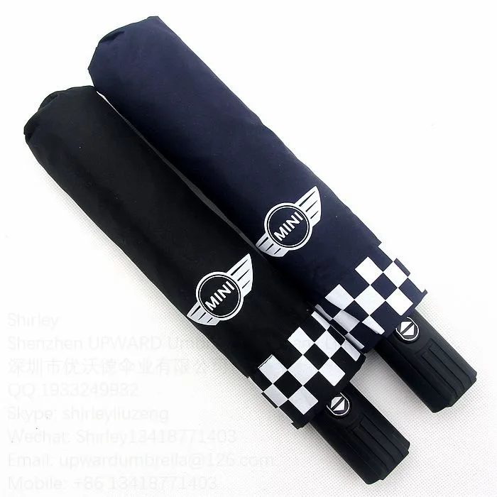 Auto 3 fold umbrella logo folding umbrella custom logo popular umbrella auto