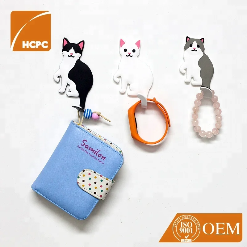 Cute Cartoon Animal Hook Wall Hanging Storage Hook Free Nail Single For Decorative Home Animal Hook