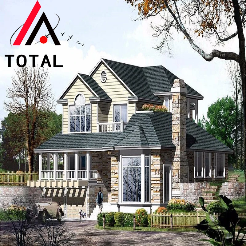 Modern standard luxury prefabricated light steel frame villa