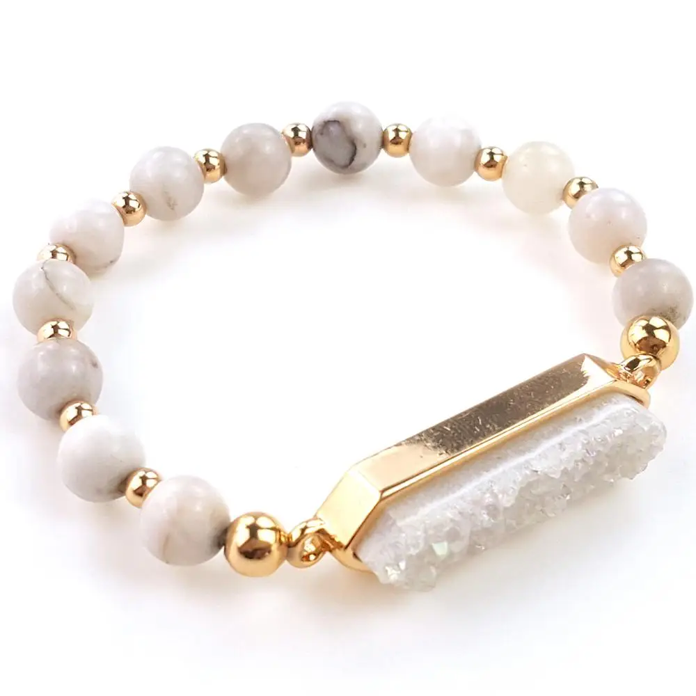 
gold bead women stainless steel gold bracelet jewelry 