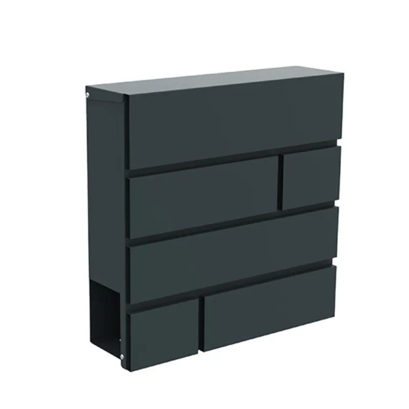 Почтовый ящик для улицы, металлический ящик с откидной крышкой, настенный ящик для писем, средний