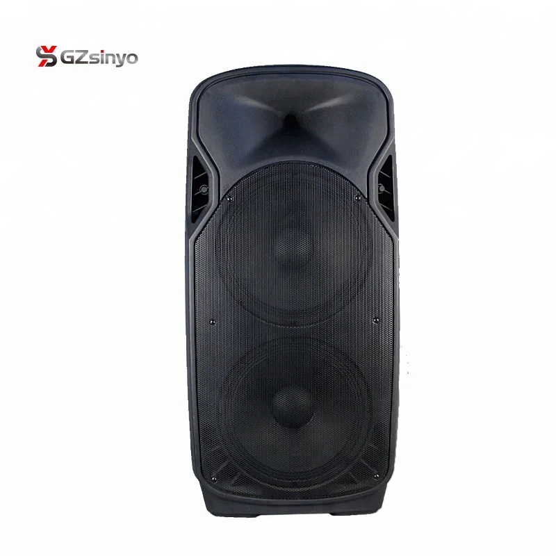 double 12inch strong power portable battery powered pa speaker system