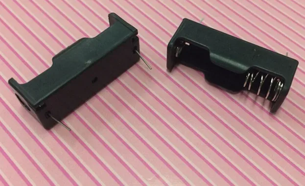 12V 23A black battery holder with PC Pins