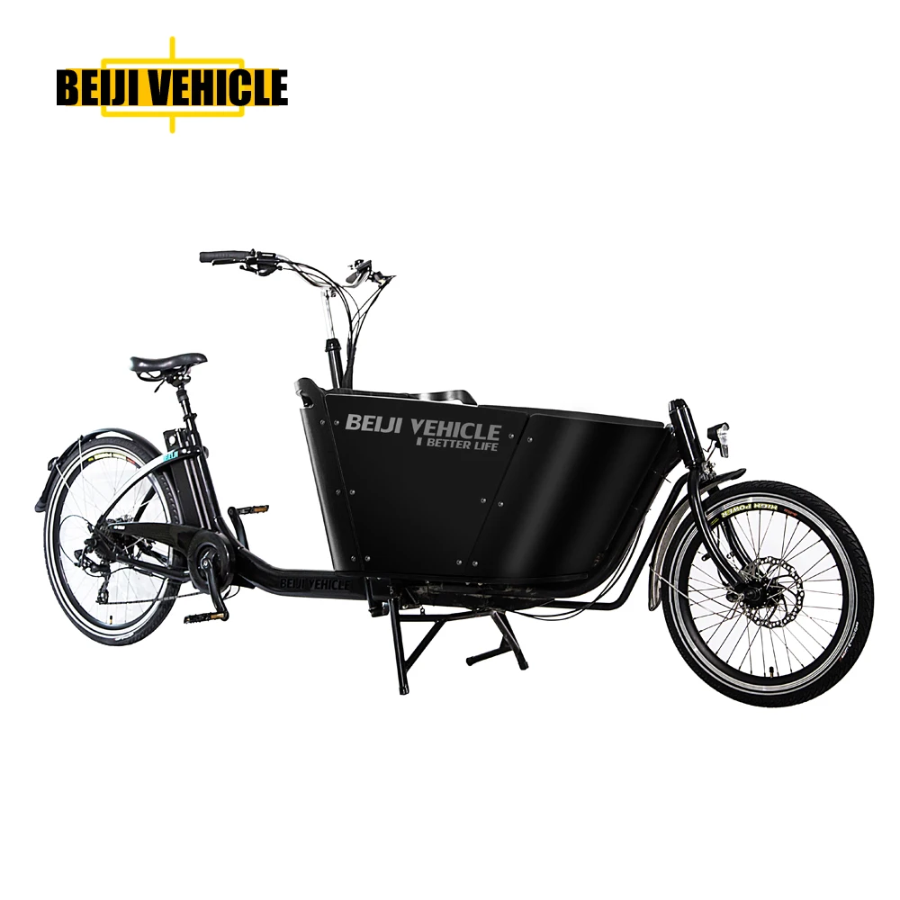 CE shopping Danish bakfiets electric 2 wheel heavy duty bicycle cargo bike for cargo use