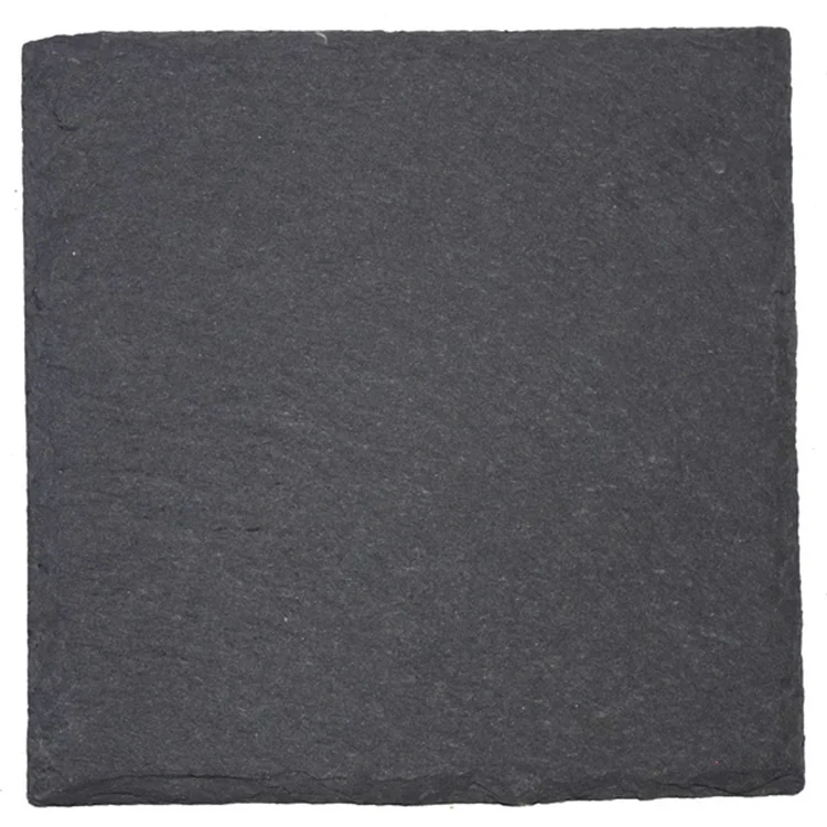 Customized size black slate for tiles coaster and plate