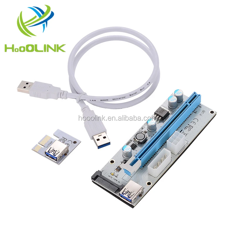 Factory direct high quality 4P 6P 15P 3 in 1 pci riser ver008s