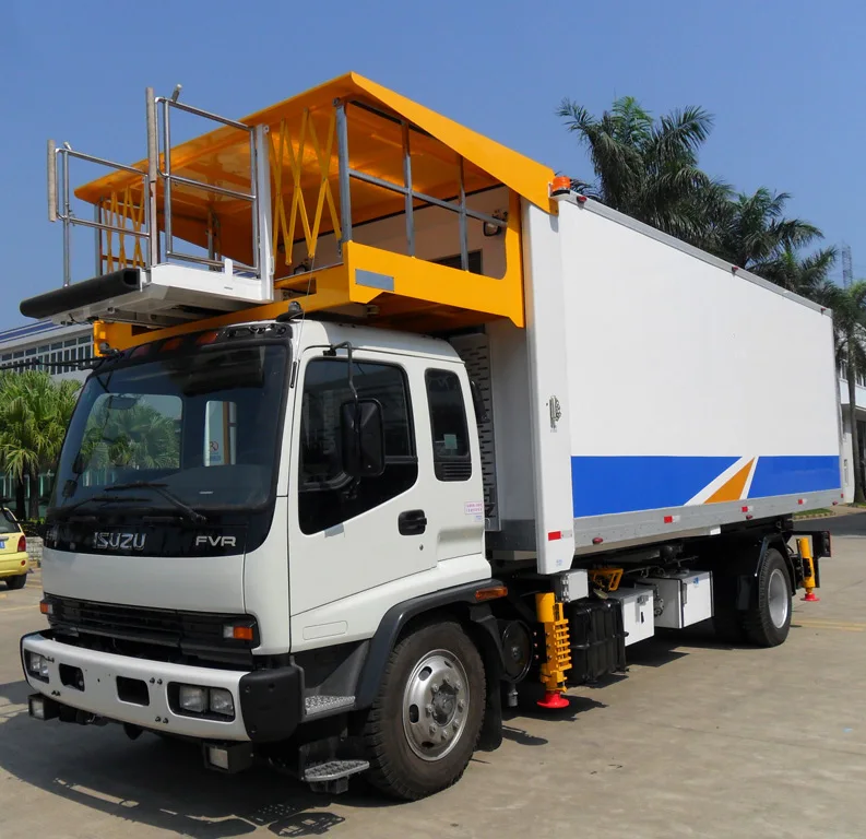 Self-propelled Airport Aviation Plane Food Hydraulic Aircraft Cater Service Vehicle